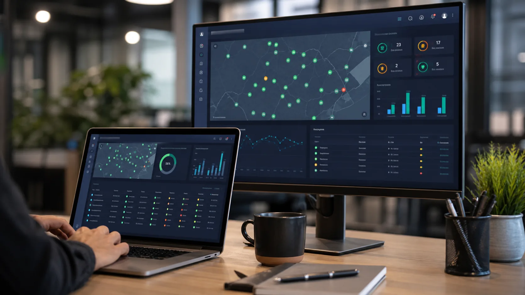 Supervision dashboard for EV charging operations